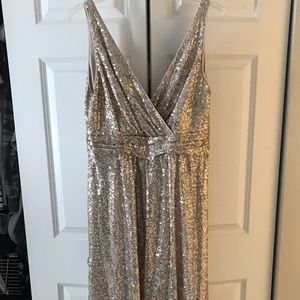 Gold sequin gown